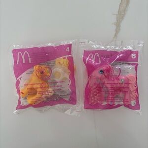 McDonald's My Little Pony Figures with Accessory Butterscotch & Pinkie Pie